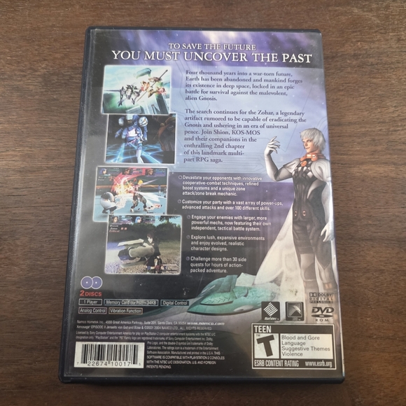 Xenosaga Episode II for PlayStation 2 - Blue Cover - Picture 6 of 6